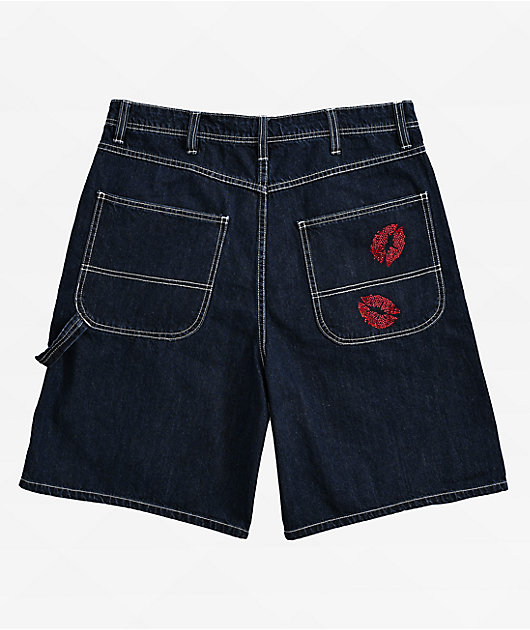 Salem7 Blingy Jorts Blue Denim Shorts | Zumiez