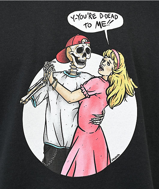 Salem7 Dead 2 Me Black T-Shirt