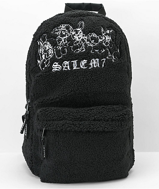 サルセーション　バッグ Salem7 Furever Friends Black Sherpa Backpack | Zumiez