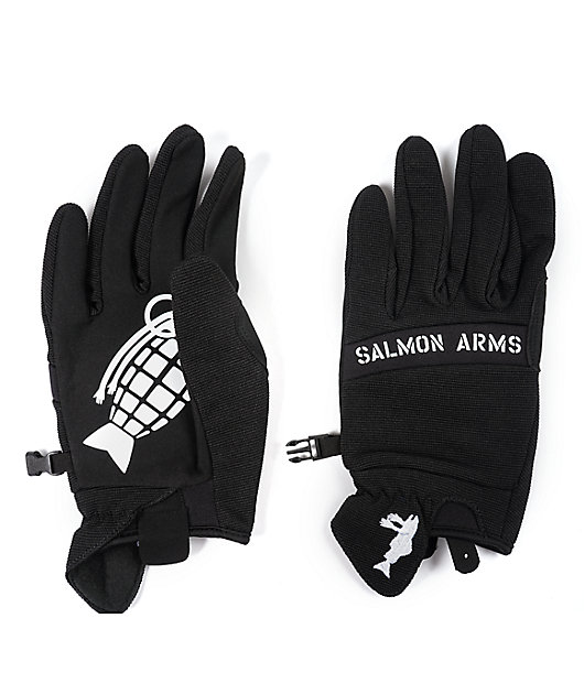 Salmon Arms Black Spring Snowboard Gloves