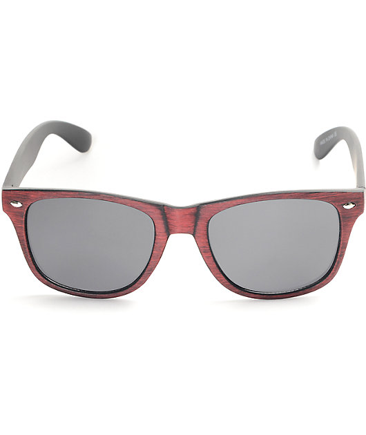 Salt Water Brown Wood Retro Sunglasses