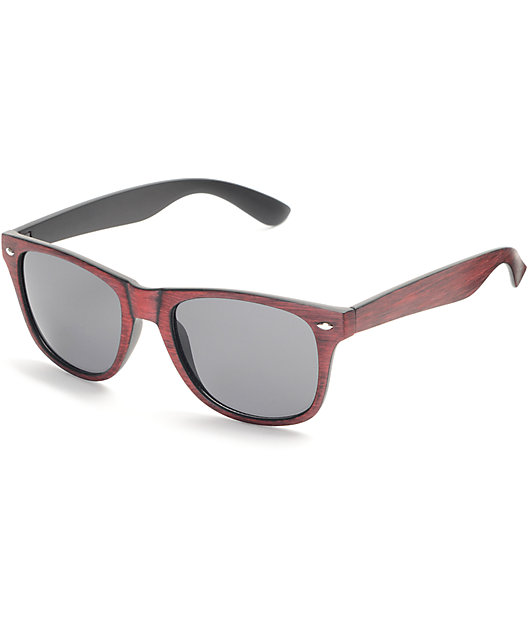 Salt Water Brown Wood Retro Sunglasses