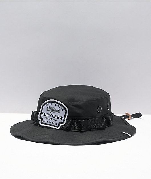 Salty Crew Boneyard Black Boonie Hat Zumiez