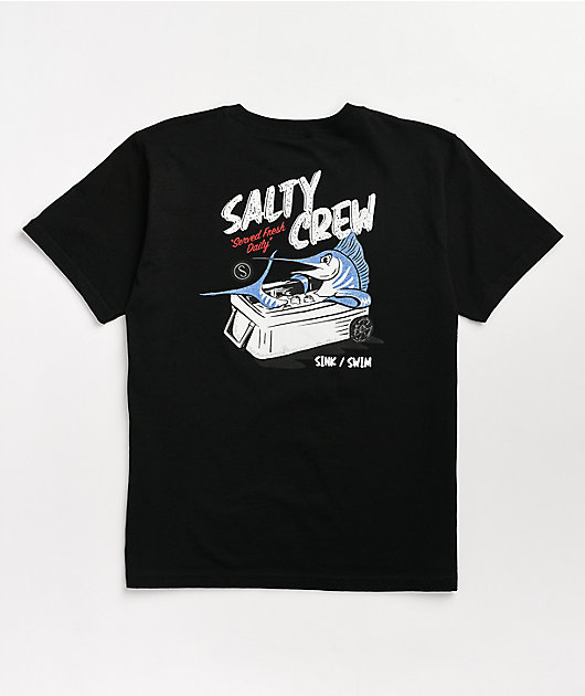 Salty Crew Boys Chillin Black T-Shirt