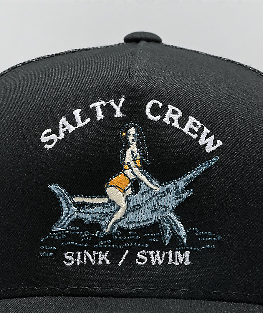 Salty Crew Broadbill gorra de camionero negra