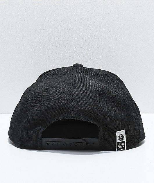 Salty Crew Chart Black Snapback Hat