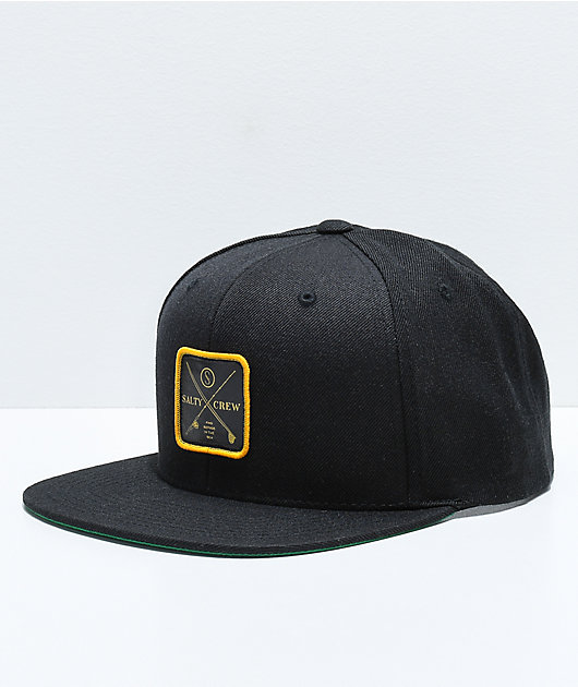 Salty Crew Chart Black Snapback Hat