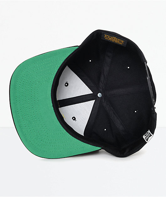 Salty Crew Chasing Tail Patch Black Snapback Hat