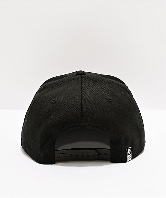 Salty Crew Fishstone Black Snapback Hat