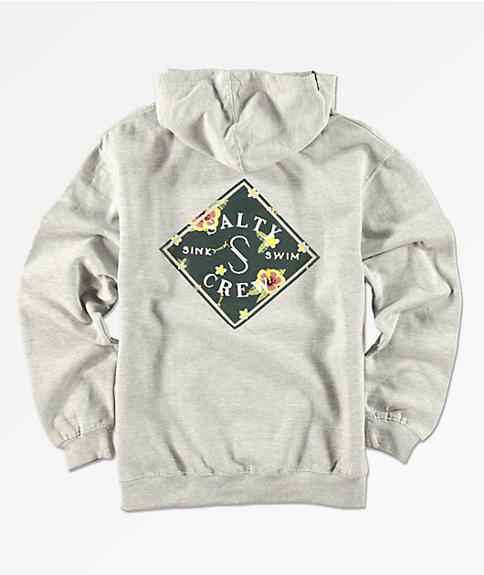 Salty Crew Kids Island Time Grey Hoodie