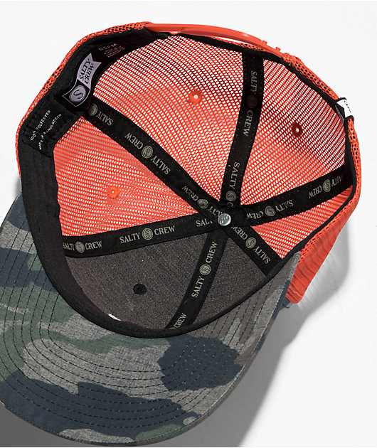 Salty crew camo trucker hot sale hat