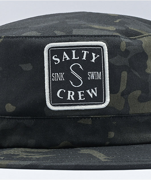 Salty Crew S-Hook Boonie Black Camo Bucket Hat