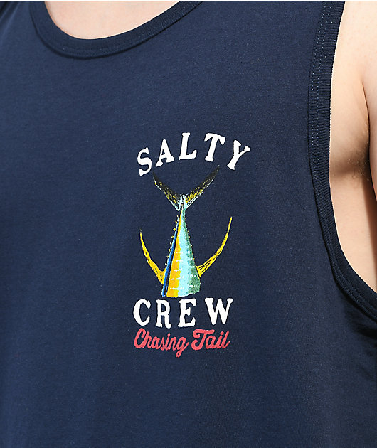 Salty Crew Tailed camiseta azul amrino sin Mangas