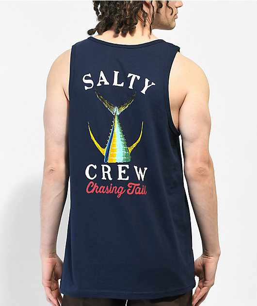 Salty Crew Tailed camiseta azul amrino sin Mangas