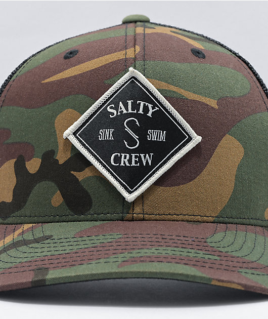 Salty Crew Tippet Cover Up Straw Hat - Camo