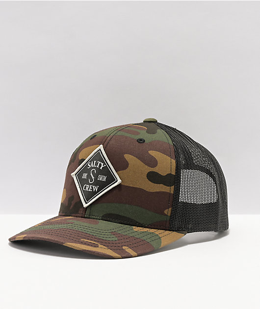 Salty Crew Tippet Cover Up Straw Hat - Camo