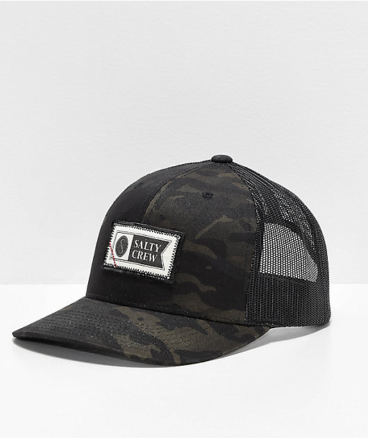 salty crew camo trucker hat