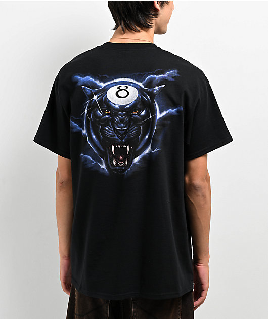 Samborghini 8 Ball Panther Black T-Shirt | Zumiez