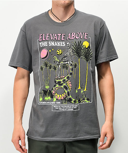 Samborghini Elevate Above Charcoal T-Shirt