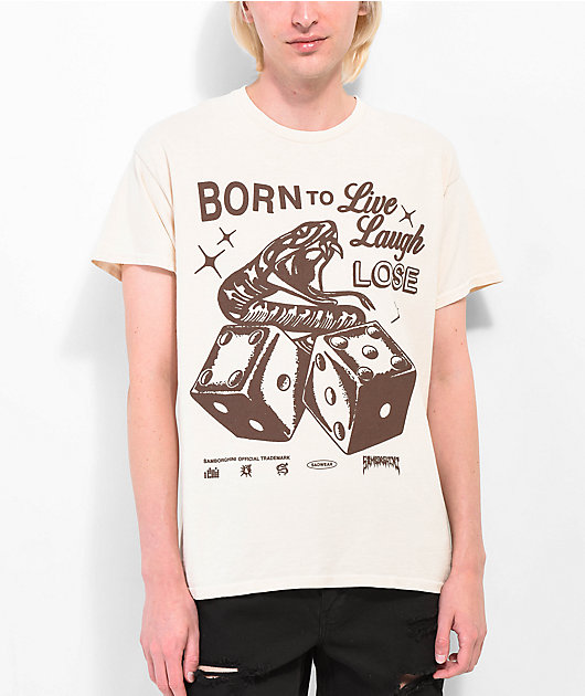 Samborghini Live Laugh Lose Camiseta color bronceado