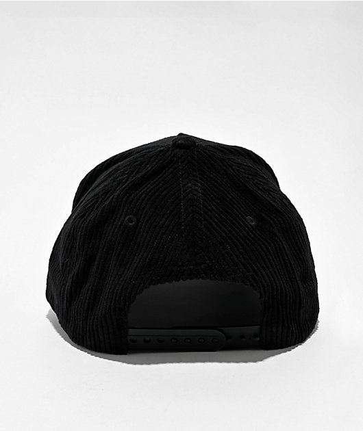 Samborghini Reaper Horse Black Corduroy Snapback Hat