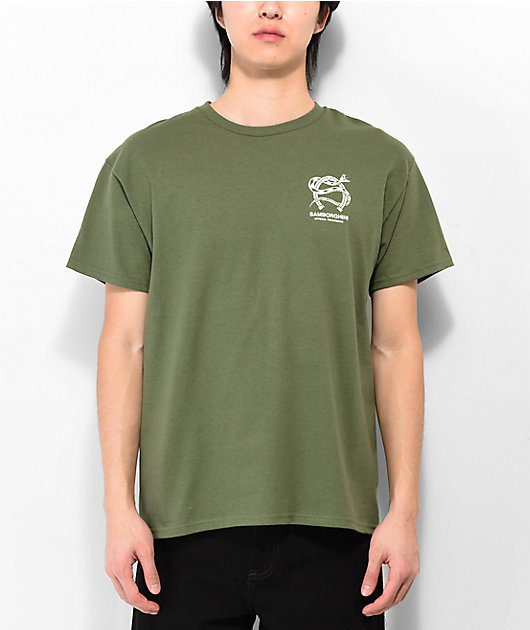 Samborghini Snake Horseshoe Green T-Shirt