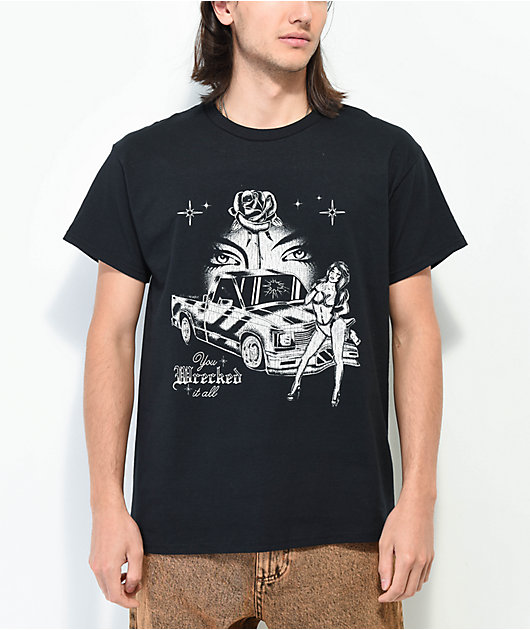 Samborghini You Wrecked It All Black T-Shirt | Zumiez