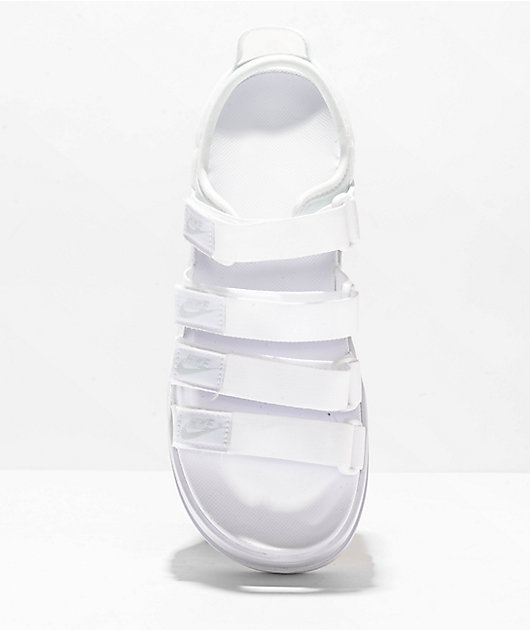 Hasta Indomable Encantada de conocerte Sandalias Nike Icon Classic de plataforma blanca