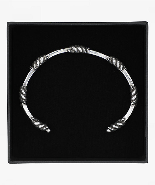Santa Cruz Barbed Wire Silver Bracelet