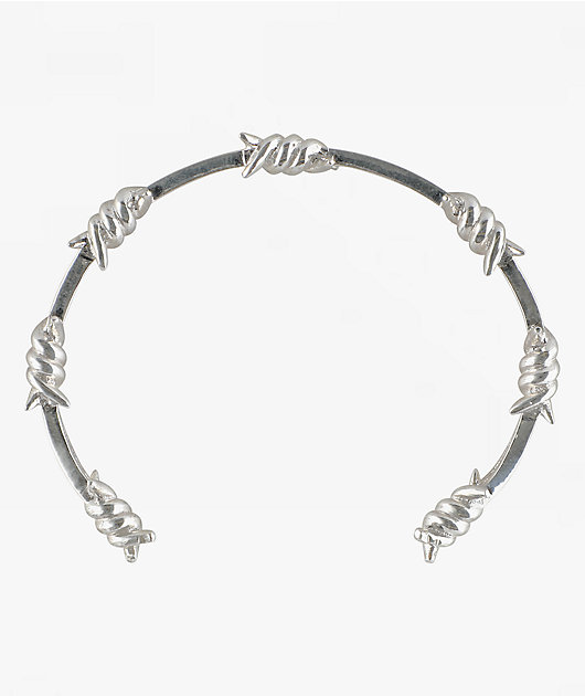 Santa Cruz Barbed Wire Silver Bracelet