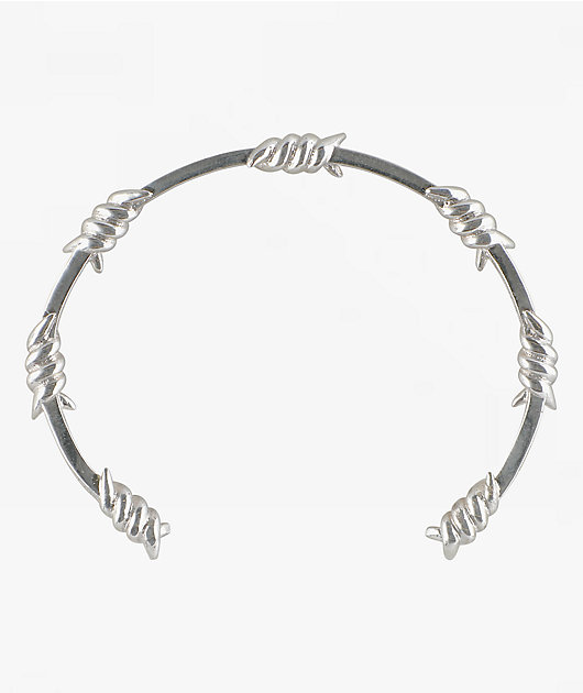 Santa Cruz Barbed Wire Silver Bracelet