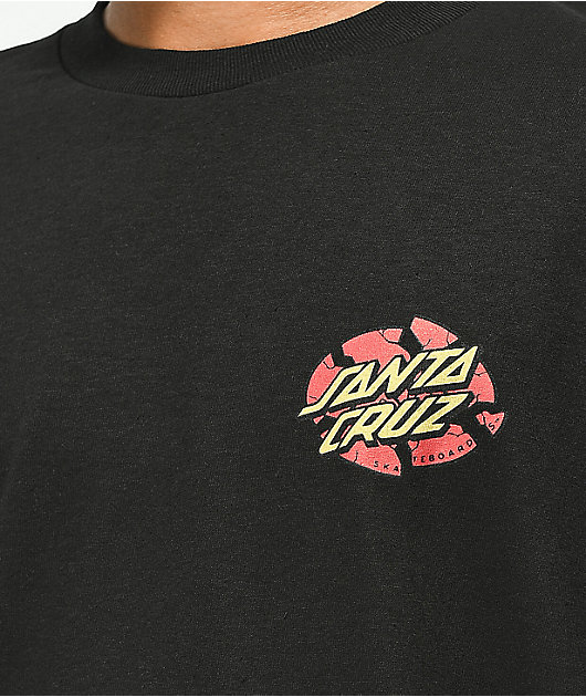 Santa Cruz Broken Dot Black Long Sleeve T-Shirt