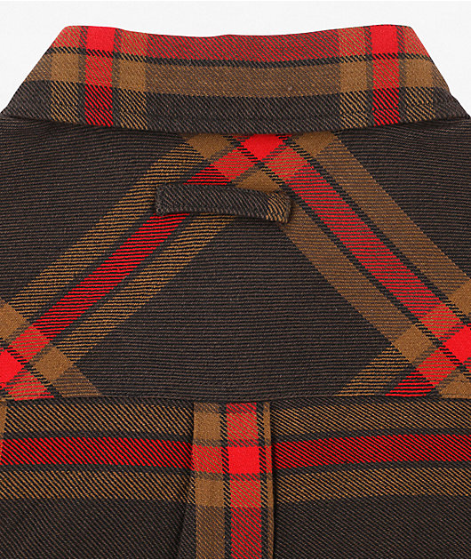 Santa Cruz Classic Brown & Red Flannel Shirt