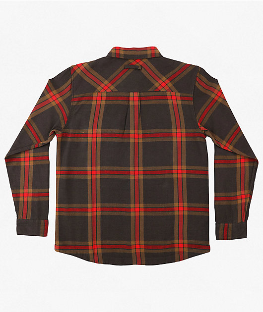 Santa Cruz Classic Brown & Red Flannel Shirt