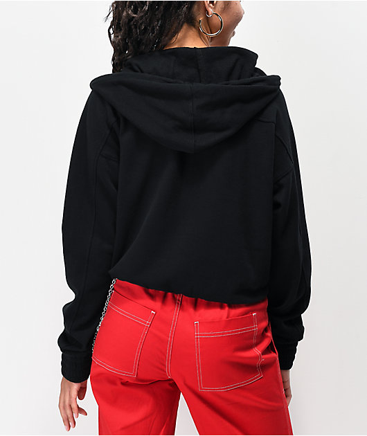 Santa Cruz Classic Dot Black Half Zip Hoodie