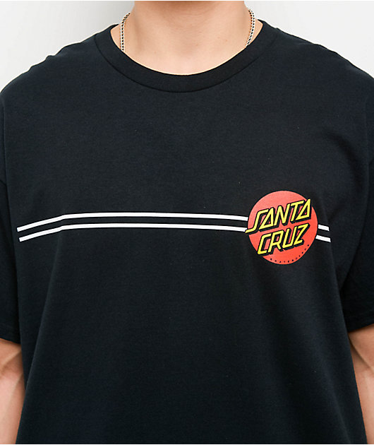 Santa Cruz Classic Dot Black T-Shirt | Zumiez