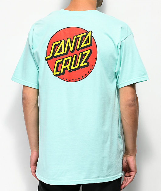 Una vez más Enajenar Anillo duro Santa Cruz Classic Dot Celadon camiseta azul