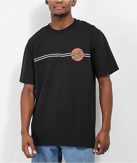 Santa Cruz Classic Dot Logo Black T-Shirt