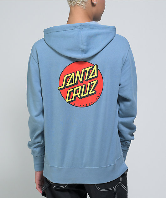 light blue santa cruz sweatshirt