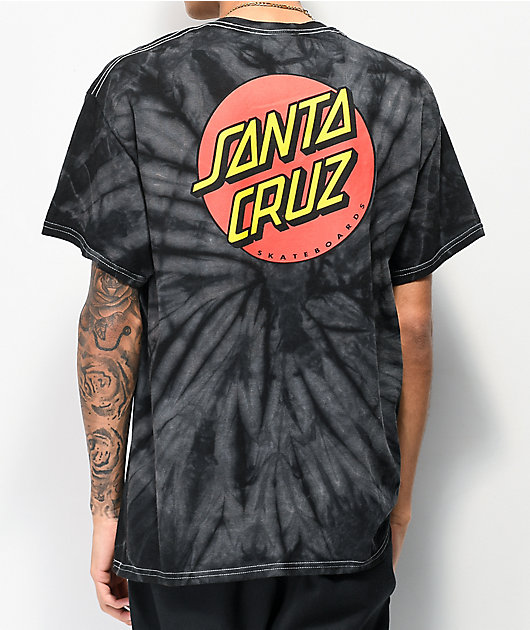 Santa Cruz Classic Dot Spider Black T-Shirt