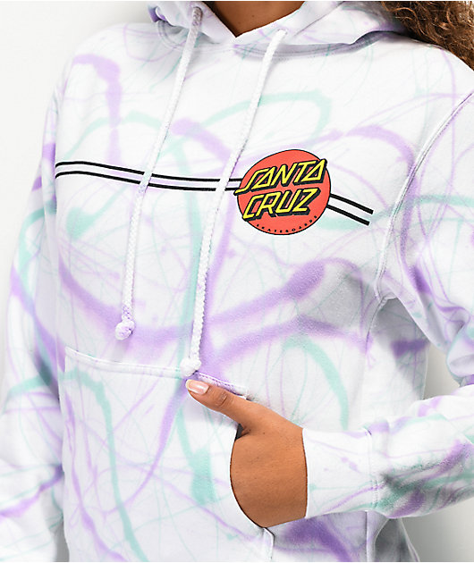 santa cruz sweatshirt tie dye