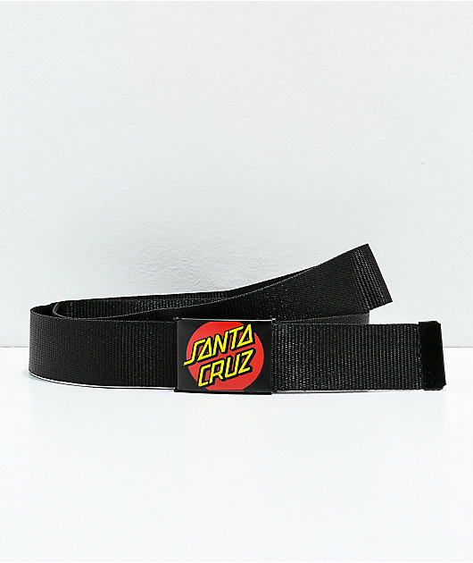 Santa Cruz Classic Dot cinturón tejido negro