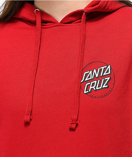 santa cruz hoodie red