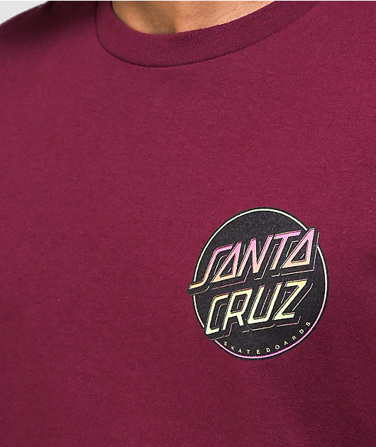 Santa Cruz Contra Dot Maroon T-Shirt