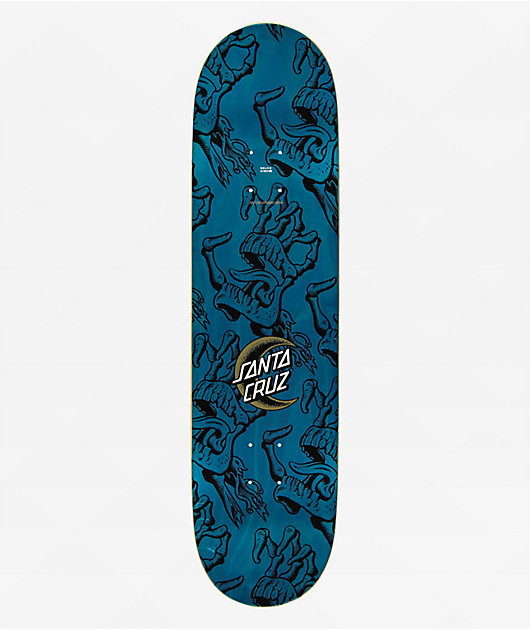 Santa Cruz Crescent Bone Hand 8.25" Birch Skateboard Deck