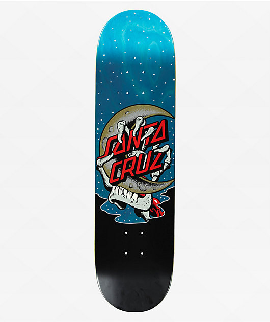 Santa Cruz Crescent Bone Hand 8.25" Birch Skateboard Deck