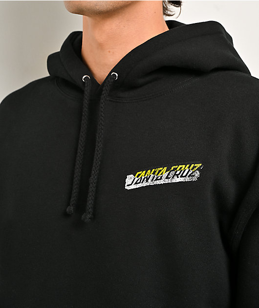 Santa Cruz Damaged Hand Black  Hoodie