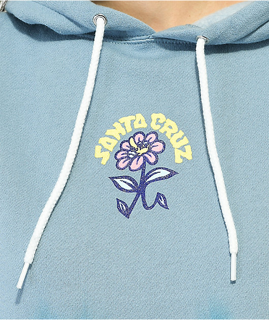 Santa Cruz Delfino Ego Flower Blue Tie Dye Hoodie