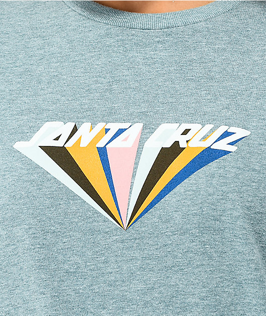 Santa Cruz Delta Strip Heather Blue T-Shirt
