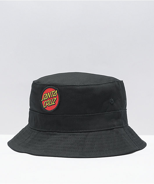 Santa Cruz Dot Black Bucket Hat